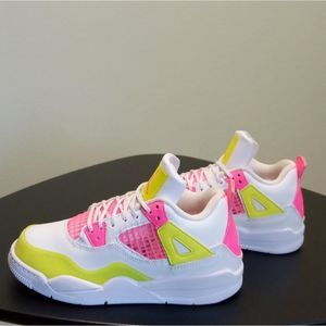 AIR JORDAN 4 RETRO GS WHITE LEMON PINK